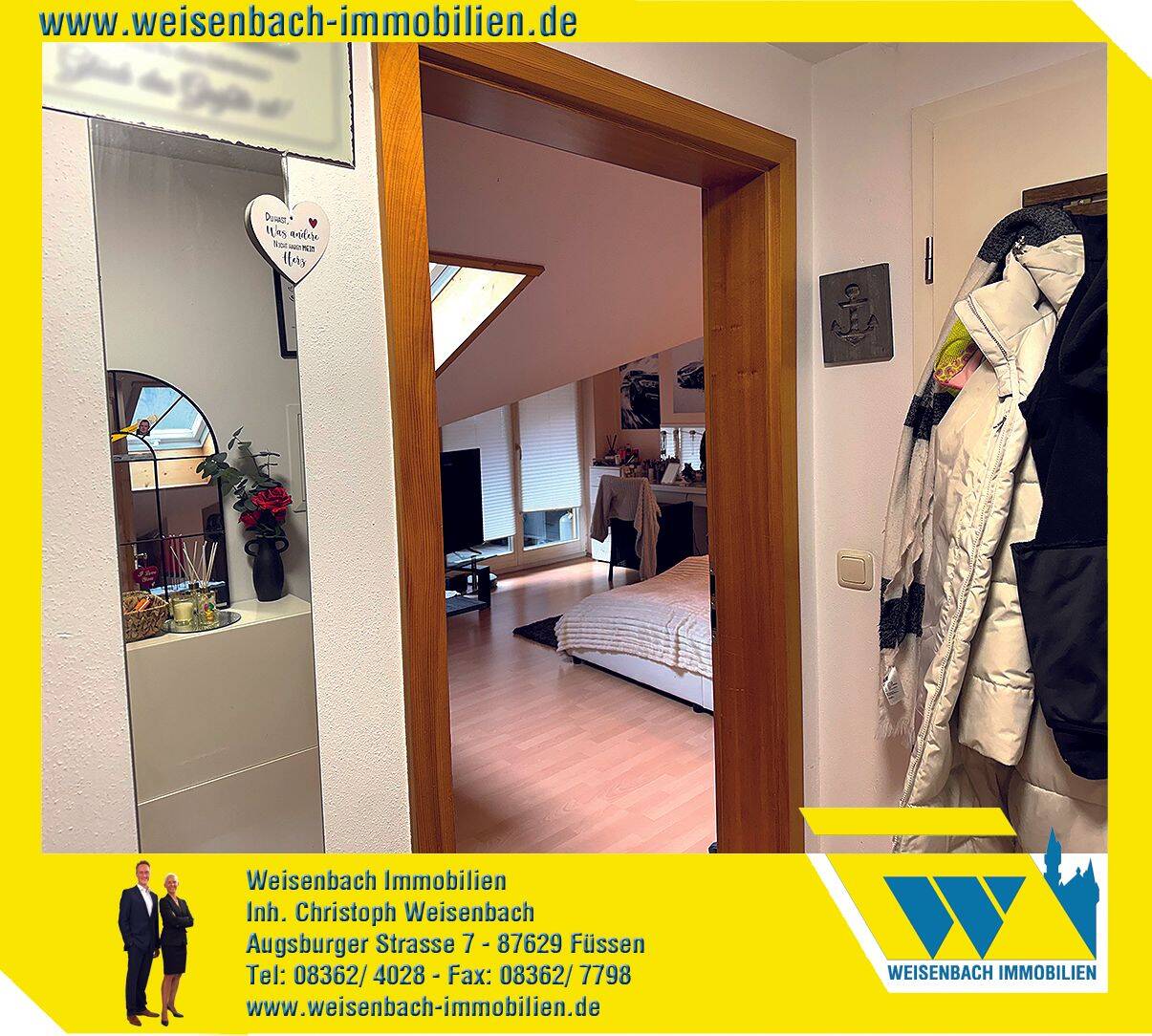 Attraktive und top gepflegte Dachgeschosswohnung in Füssen, 87629 Füssen
