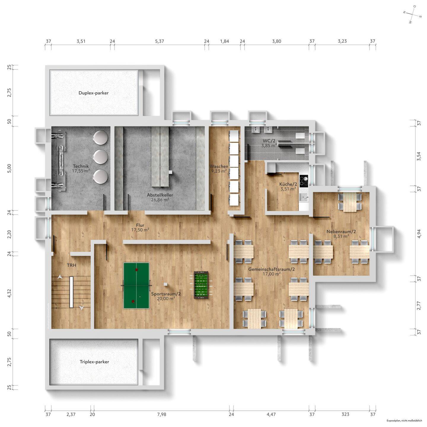 Neubau: Mikroapartments in KFW 55-Standard (A+) | Ap. 17 – 81247 München – Vorschaubild 4