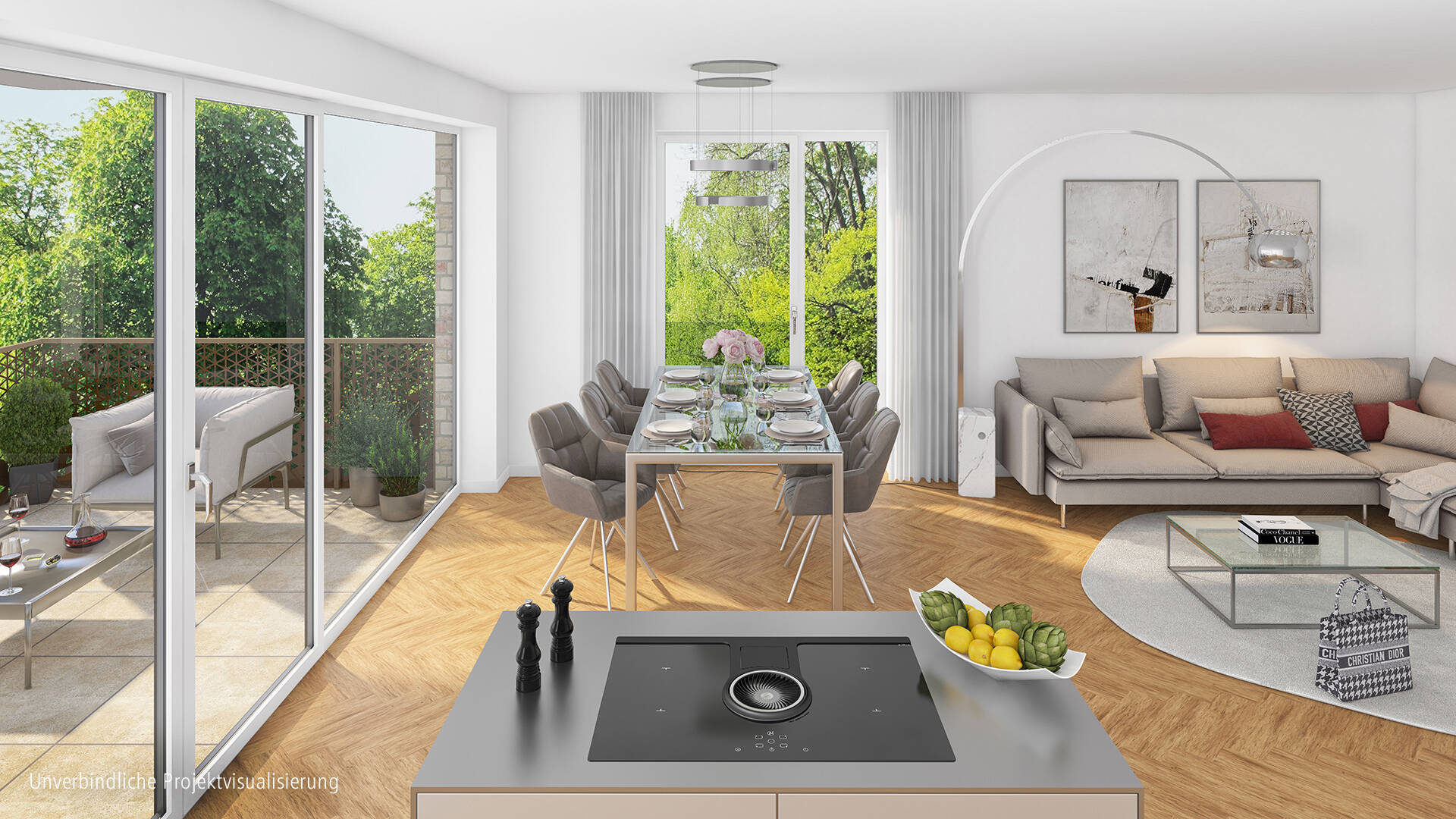 Eine ganz besondere Adresse – 3 Zimmer Neubauwohnung in Parklage – 40545 Düsseldorf – Vorschaubild 4
