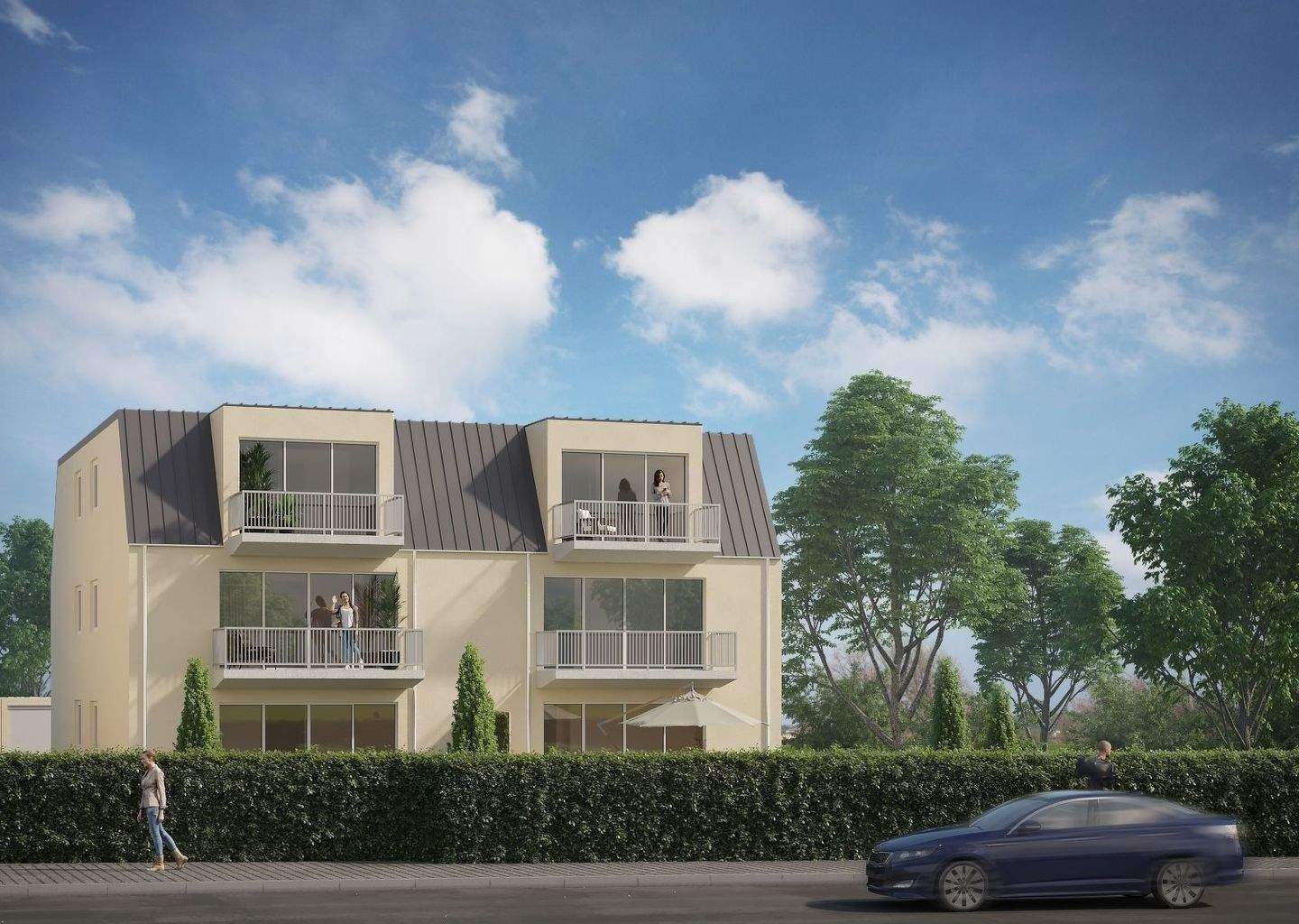 KfW55 3-Zimmer Wohnung mit eigenem Balkon Erstbezug DG, 50374 Erftstadt