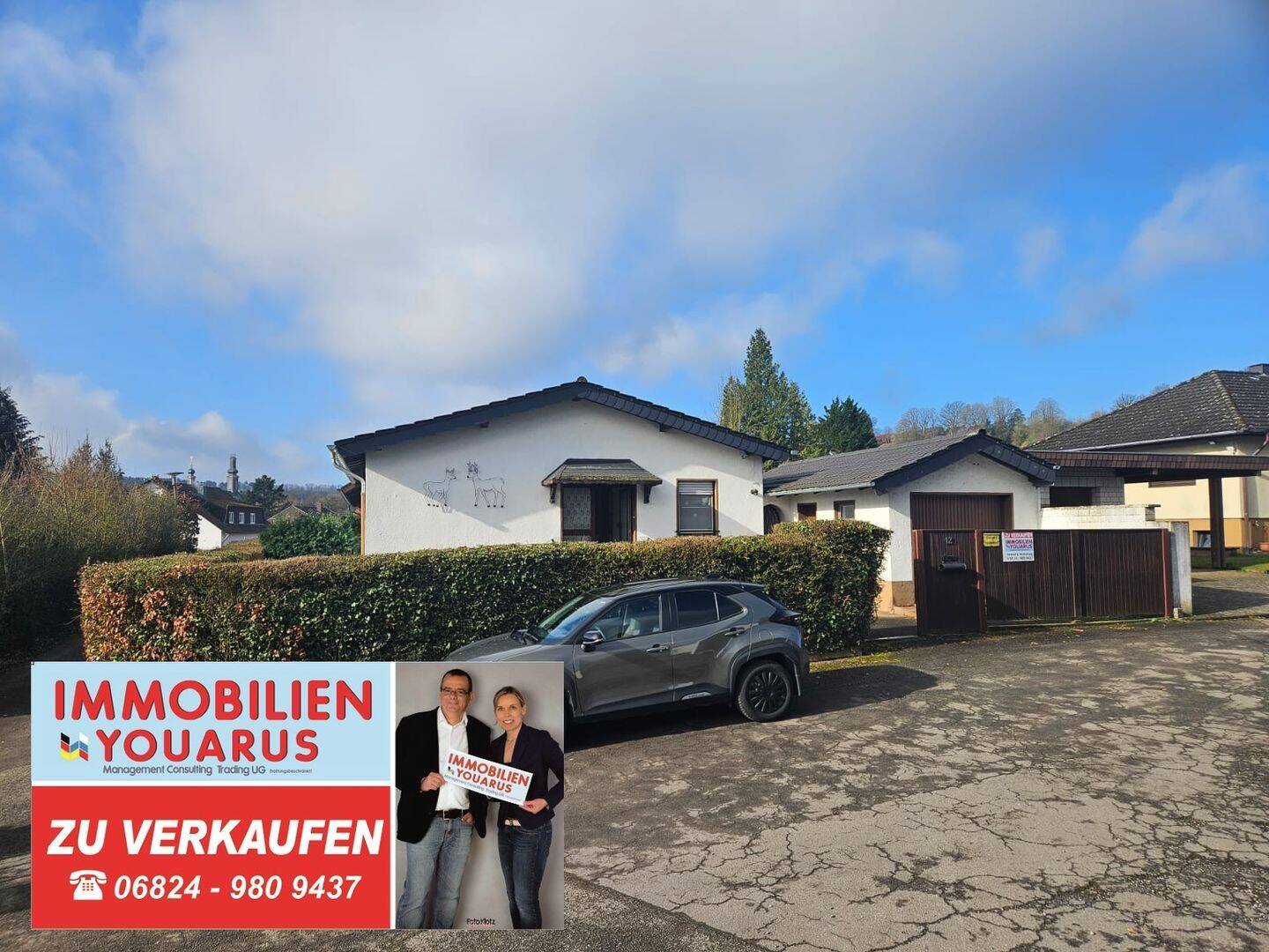 Bungalow mit 4 Zimmern, Garten, Keller, Garage in guter und ruhiger Lage von Blieskastel, 66440 Blieskastel