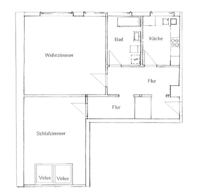 2-Zimmer-Dachgeschosswohnung nahe FH!!, 14770 Brandenburg an der Havel (Altstadt Nord)
