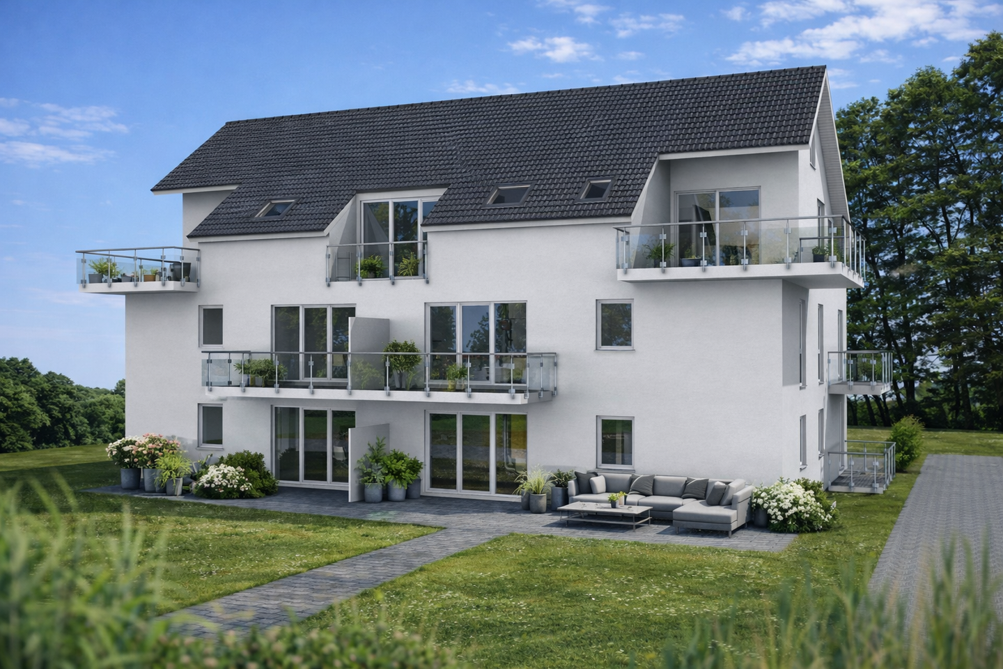 Exklusive Maisonette Penthouse Wohnung mit großer Dachterrasse, 66450 Bexbach