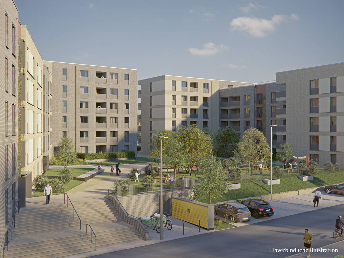 3-Zimmer-Wohnung in Stuttgart-Nord »Wohnen im Rosenstein IV Haus 1«, 70191 Stuttgart (Bad Cannstatt Nord)
