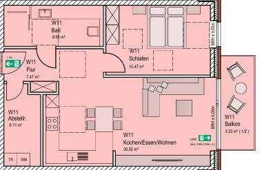 Seniorengerechte Neubauwohnung mit Balkon und Aufzug in KfW 40 QNG Standard – Erbpacht, 46399 Bocholt