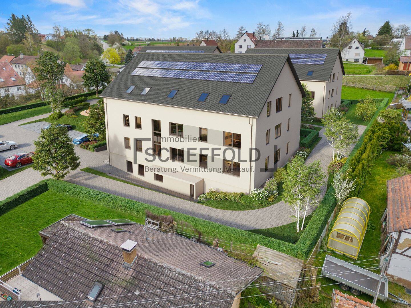 Neubau! Sonnenverwöhnte 3,5-Zimmer-Eigentumswohnung mit hochwertiger Ausstattung und eigener Loggia, 88480 Achstetten