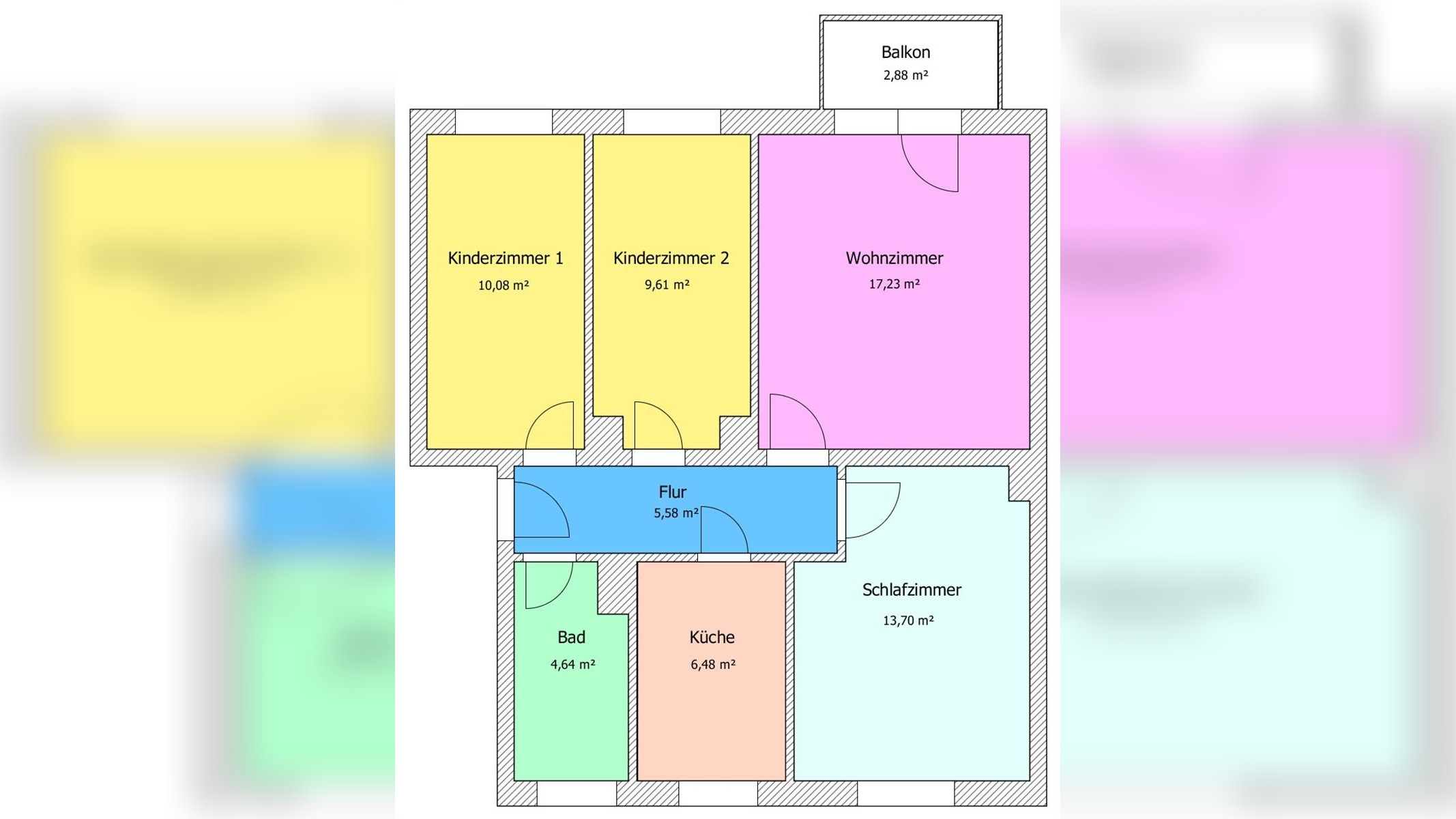 4-R-WE mit Balkon in ruhiger Wohnlage, 9661 Hainichen