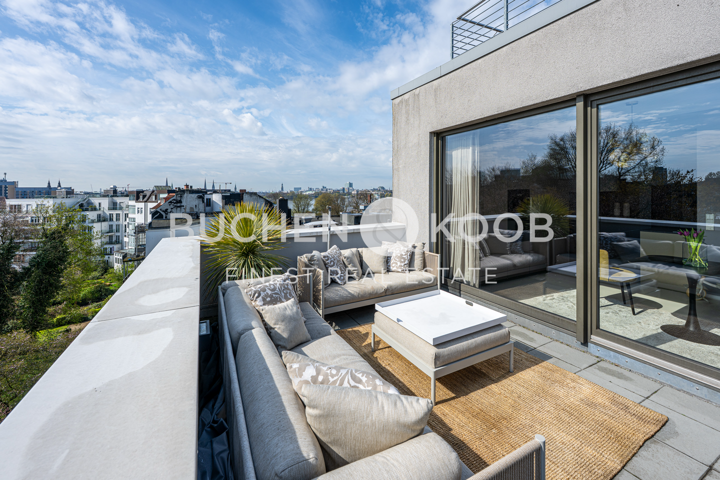 Modernes Maisonette-Penthouse mit Dachterrasse und Alsterblick in HH-Hohenfelde/Uhlenhorst, 22087 Hamburg (Mitte Hamm Hohenfelde Uhlenhorst)