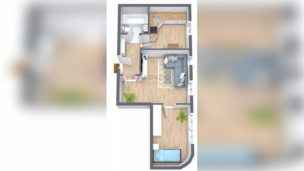 Neu gemacht, gut gelegen: 2-Zimmer-Wohnung im Lutherviertel – Chemnitz – Vorschaubild 3