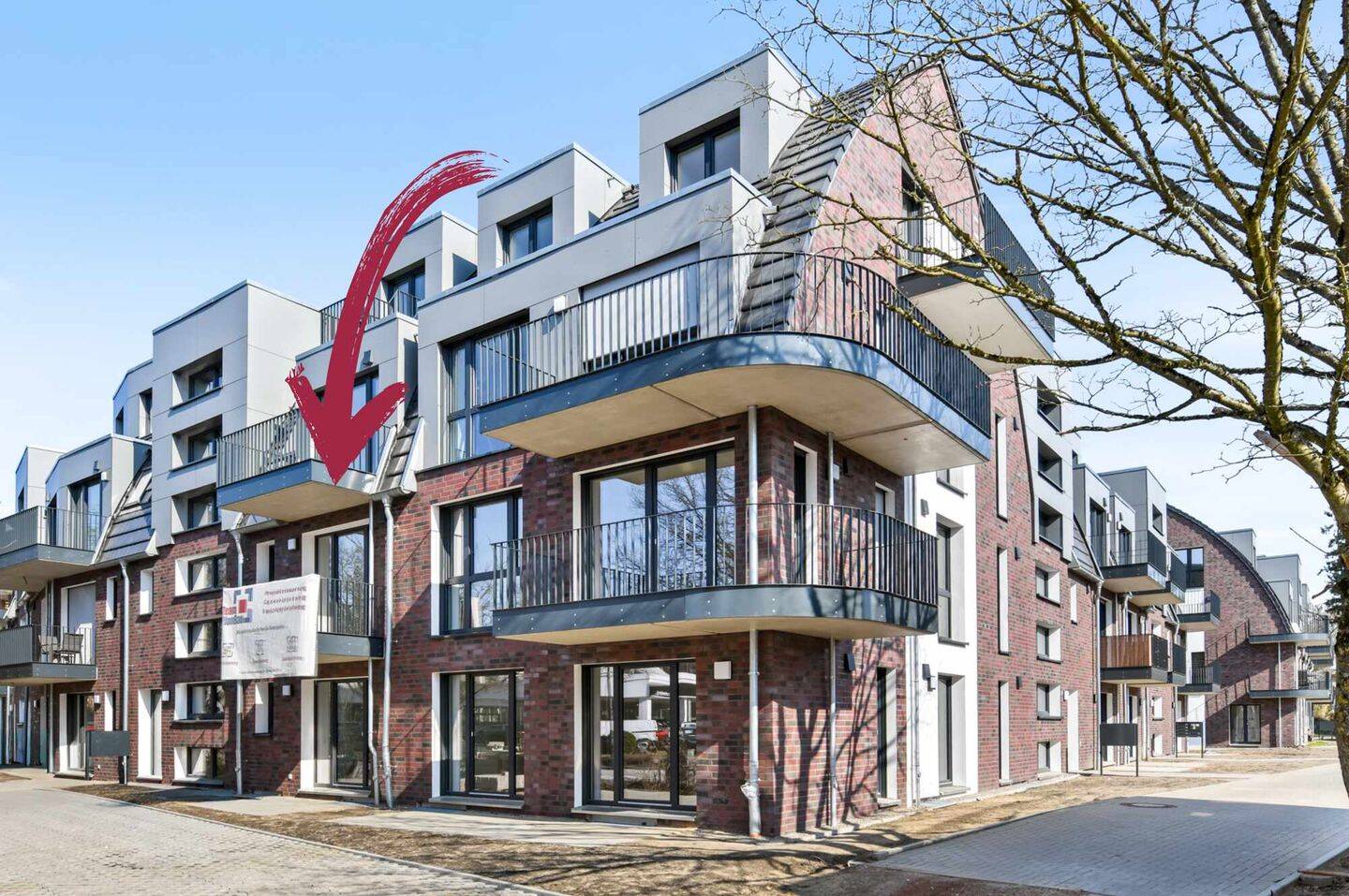Stilvolle Etagenwohnung mit Balkon im Neubau in Hamburg-Poppenbüttel – 22399 Hamburg – Vorschaubild 3