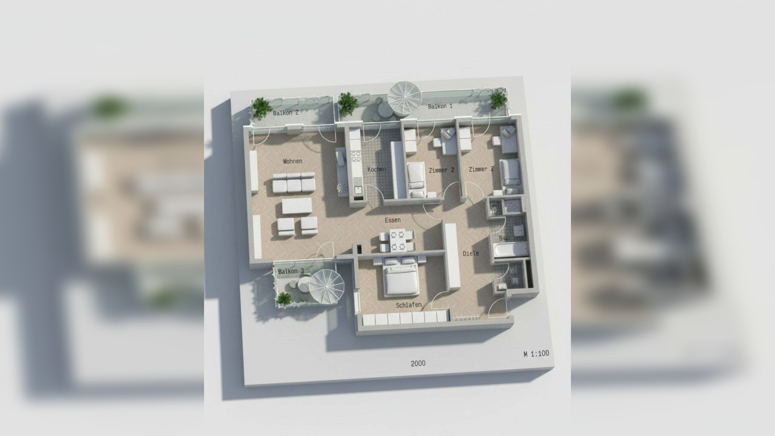 „Exklusive Main Residence mit Skyline-Panorama“, 60596 Frankfurt am Main (Sachsenhausen)