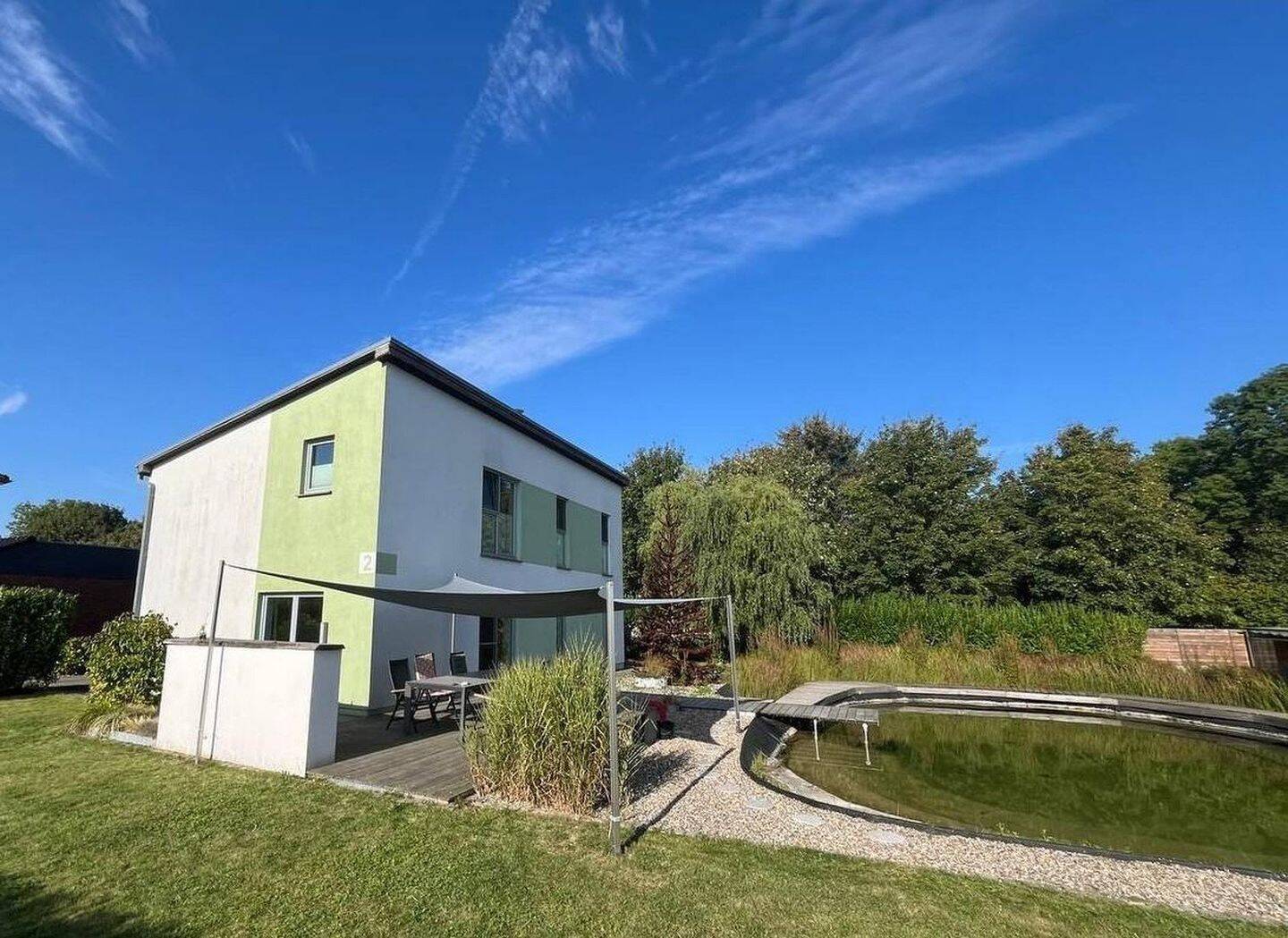 Architektenhaus (KfW 40)+ Extra Wohngebäude + Solar + Teich + Sauna, 18442 Pantelitz
