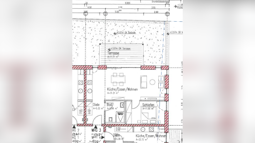 Helle altersgerechte Wohnung im KFW 40 Energiesparhaus Nähe Porta Nigra