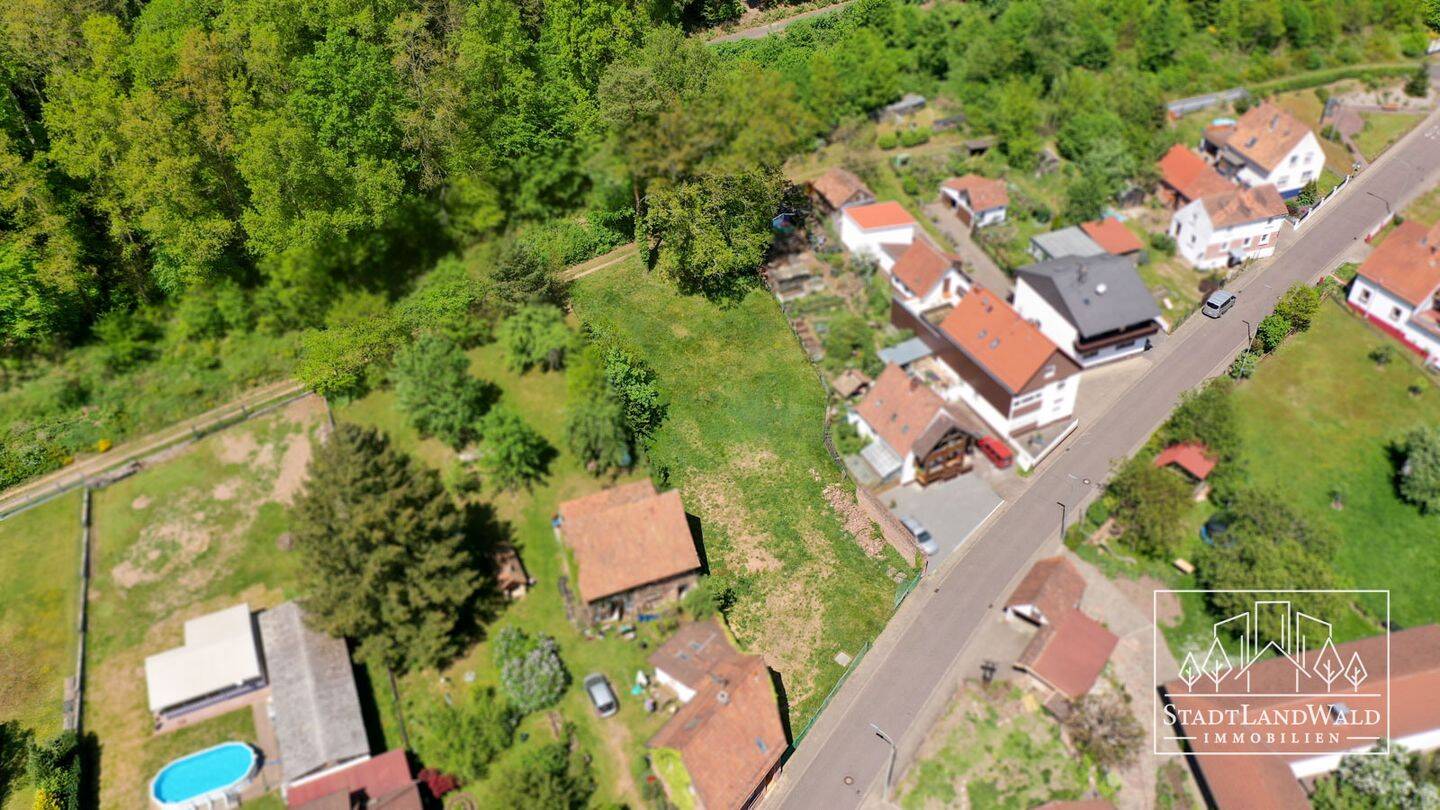 Sonniger Bauplatz am Waldrand und Felsenblick, 66996 Fischbach bei Dahn