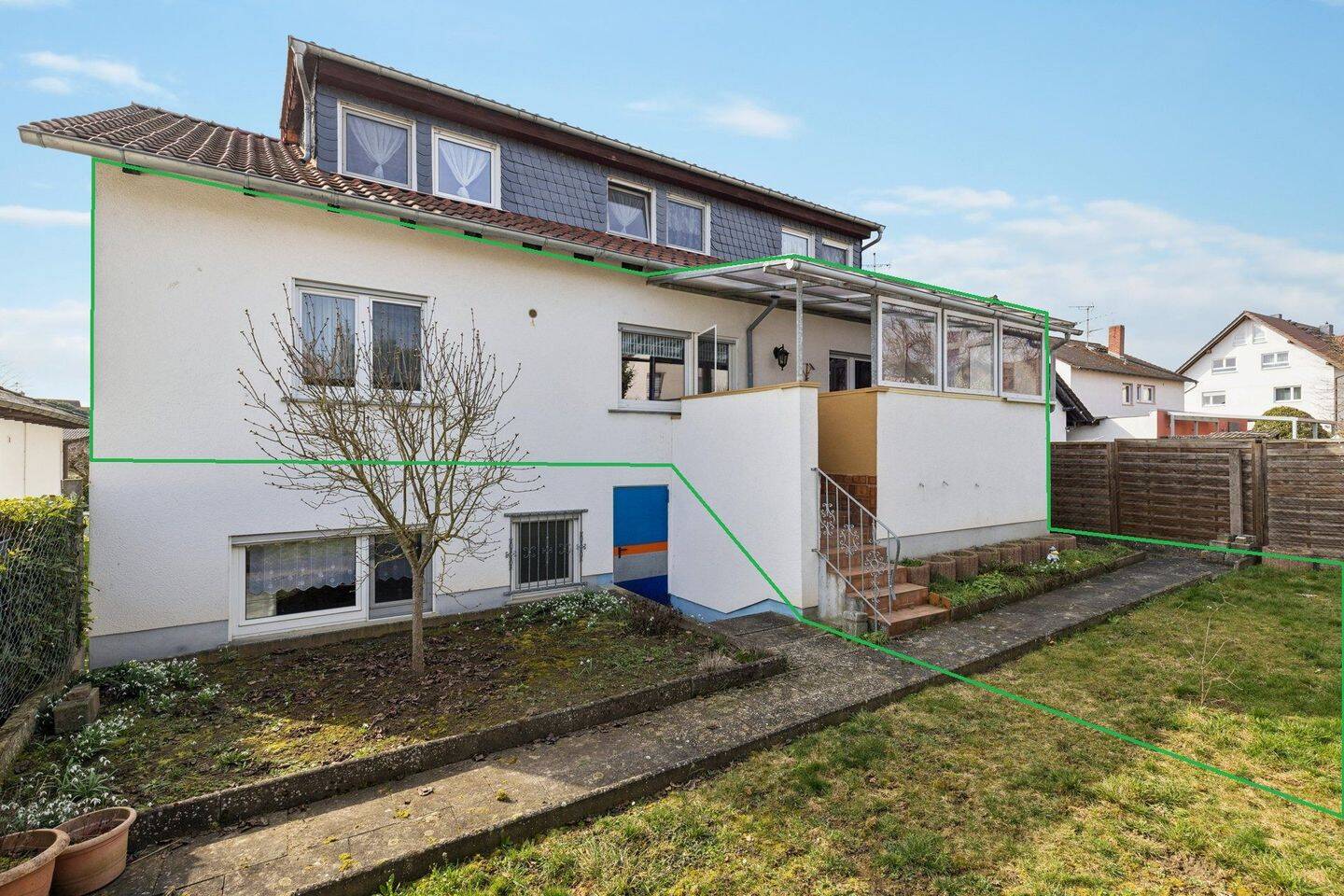 Kaufen, Einziehen, Wohlfühlen – Top gepflegte 4-Zimmerwohnung mit 2 Loggien + eigenem Gartenanteil, 35510 Butzbach