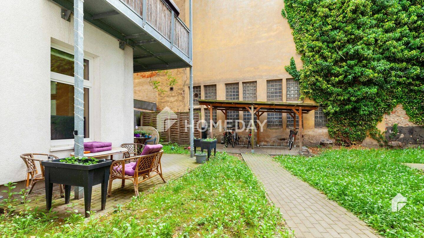 Entspanntes Wohnen: Gepflegte 2-Zimmer-Erdgeschosswohnung mit eigener Terrasse – bezugsfrei, 39104 Magdeburg (Altstadt Buckau)