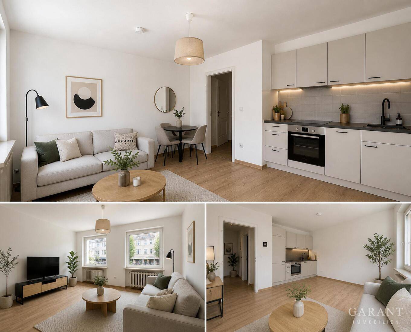 Frisch sanierte 1 Zimmer-Wohnung mit Tiefgaragen-Stellplatz & Kellerabteil in München-Obergiesing – 81539 München – Vorschaubild 3