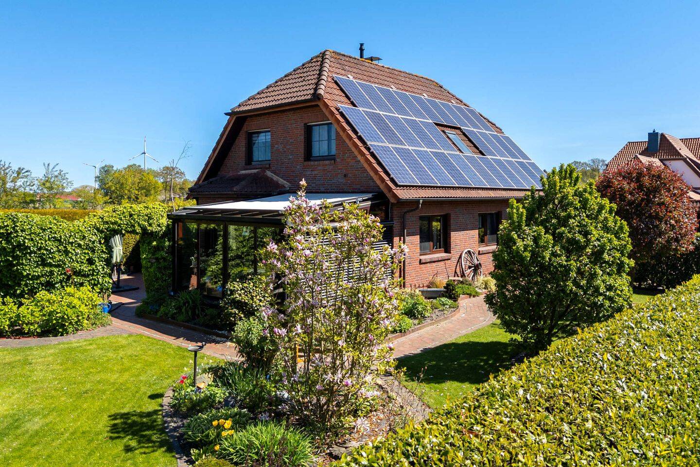 Gemütliches Einfamilienhaus zum Wohlfühlen mit Wintergarten und idyllischem Außenbereich, Obj. 9722, 26683 Saterland