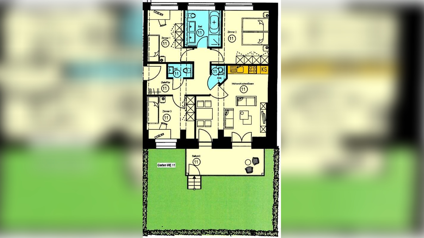 Traumwohnung im denkmalgeschützten Hofgebäude am Kaßberg mit Gartenanteil! – Chemnitz – Vorschaubild 5