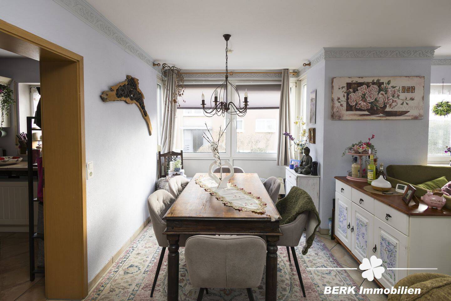 BERK Immobilien – gemütliche 3-Zimmer-Erdgeschosswohnung mit großer Terrasse, Balkon & Gartenzugang, 63741 Aschaffenburg (Damm Innenstadt Leider Nilkheim Strietwald)