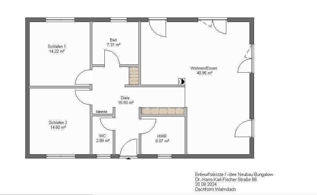 BUNGALOW/ MASSIVBAU/ FESTPREIS/ BAUZEITGARANTIE, 94086 Bad Griesbach i. Rottal