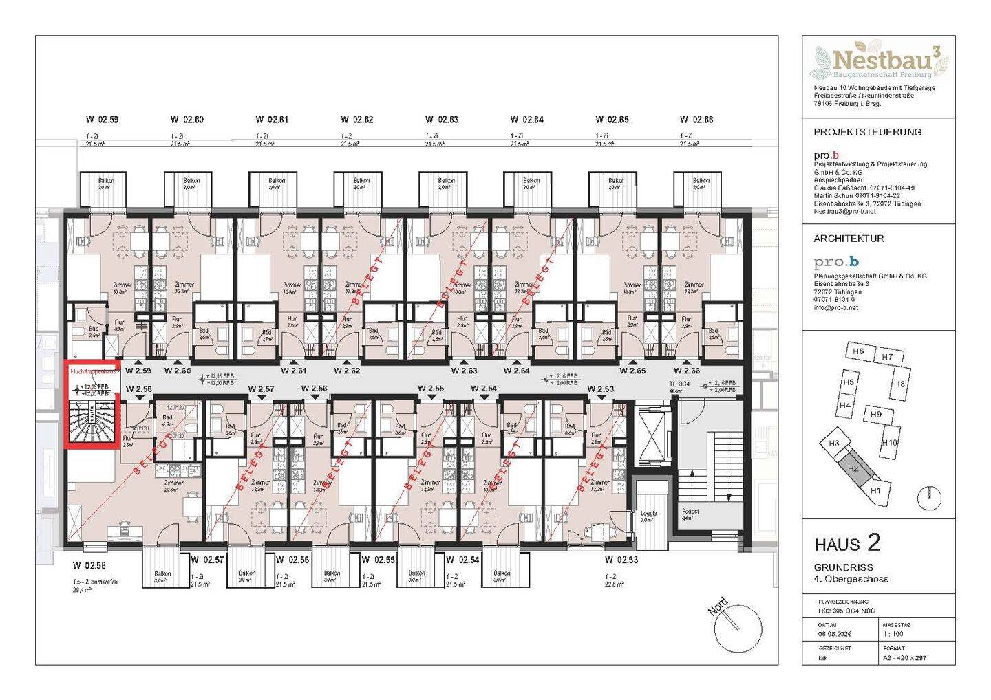 KfW-Förderung möglich – WE 02.59 – Gemeinschaftlich bauen und wohnen zum Selbstkostenpreis = OHNE PROVISION, 79106 Freiburg im Breisgau