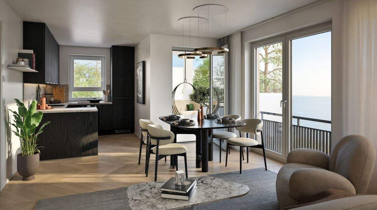 Attraktive 3-Zi.-Whg., SW-Balkon, Tageslicht-Bad, Gäste-WC, Lift – 81827 München – Vorschaubild 3