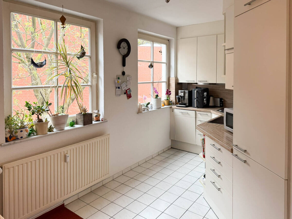 PURNHAGEN-IMMOBILIEN – Vegesack – gepflegte 3-Zimmer-Wohnung mit Dachterrasse und TG in Bestlage!