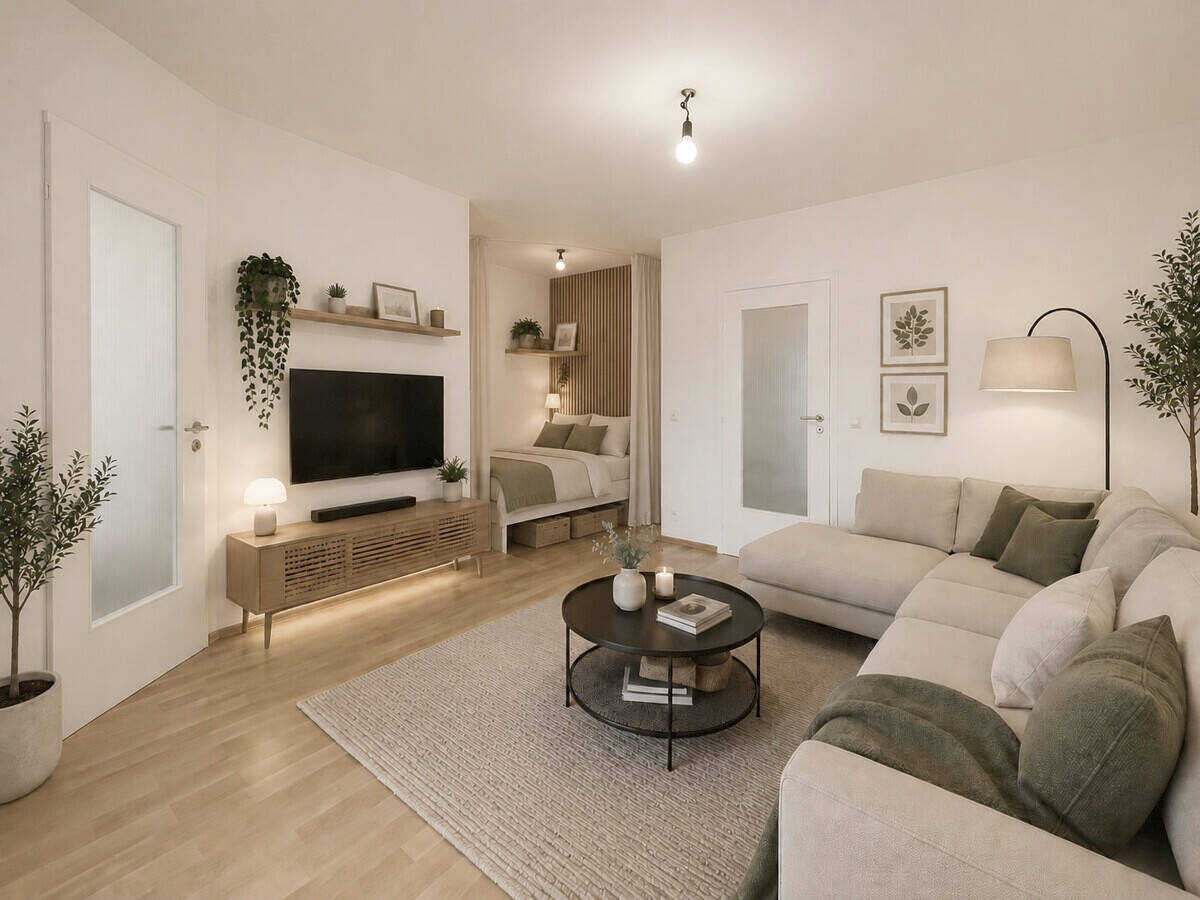 Ruhig gelegene und renovierte 1,5 Zi.-Whg. mit Süd-Balkon und Einbauküche in Top-Lage von Laim – 80686 München – Vorschaubild 3