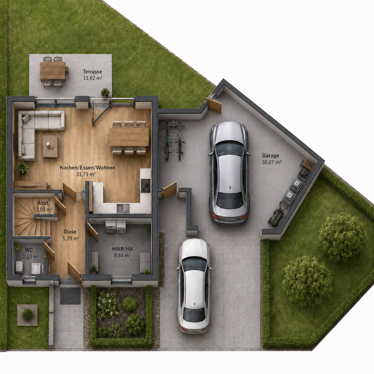 Neubau Doppelhaushälfte in Oeding zu vermieten, 46354 Südlohn