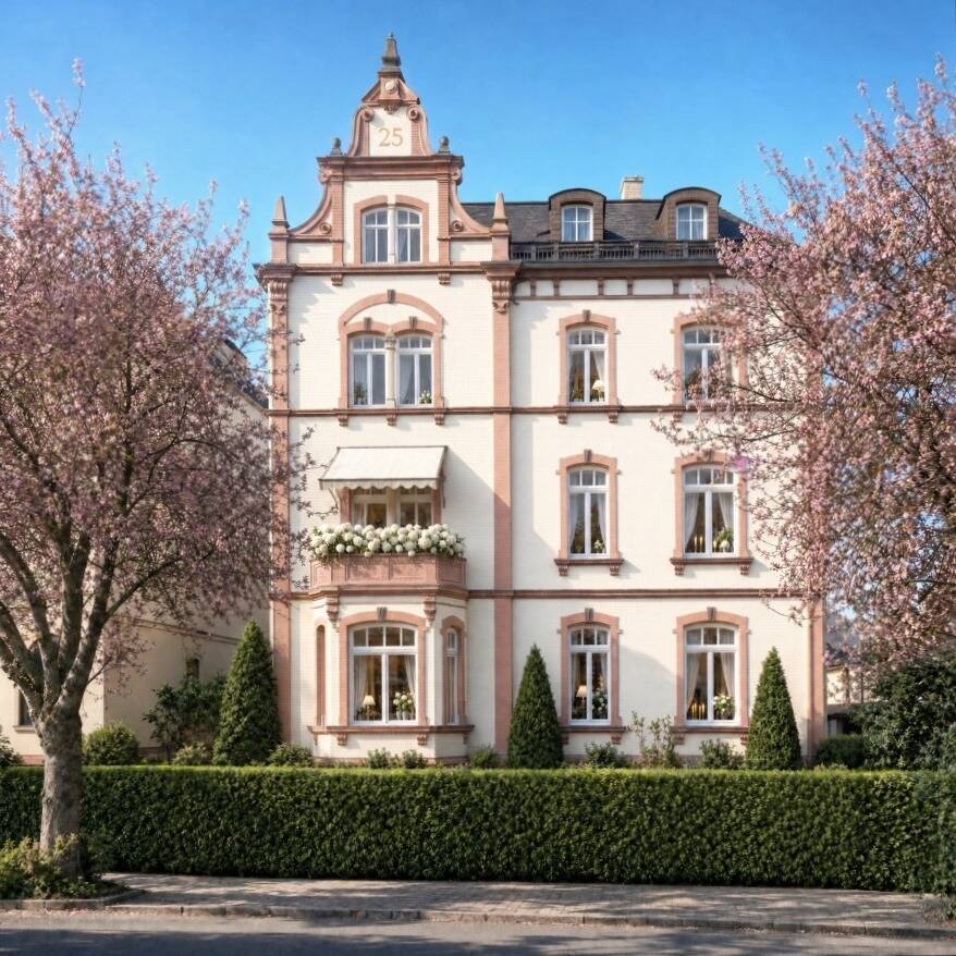 Altbaujuwel in Bestlage – 3-Zimmer-Dachgeschosswohnung in kernsanierter Gründerstilvilla im Herzen von Friedberg, 61169 Friedberg (Hessen)