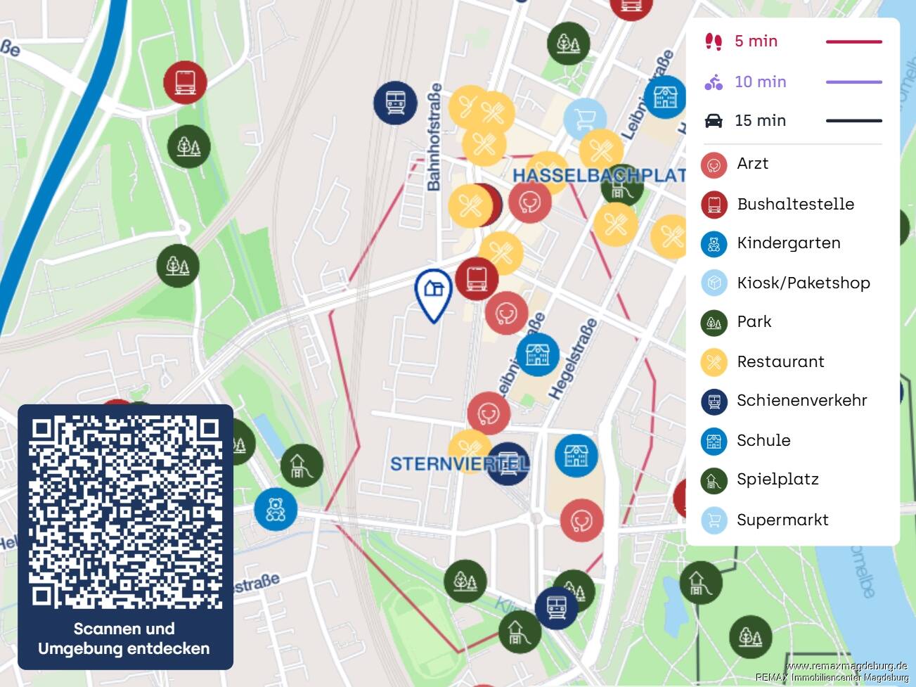 Besonderes Wohngefühl auf 124 m² – Traumhafte 5-Zimmer-Altbauwohnung mit kreativem Highlight – Magdeburg – Vorschaubild 5