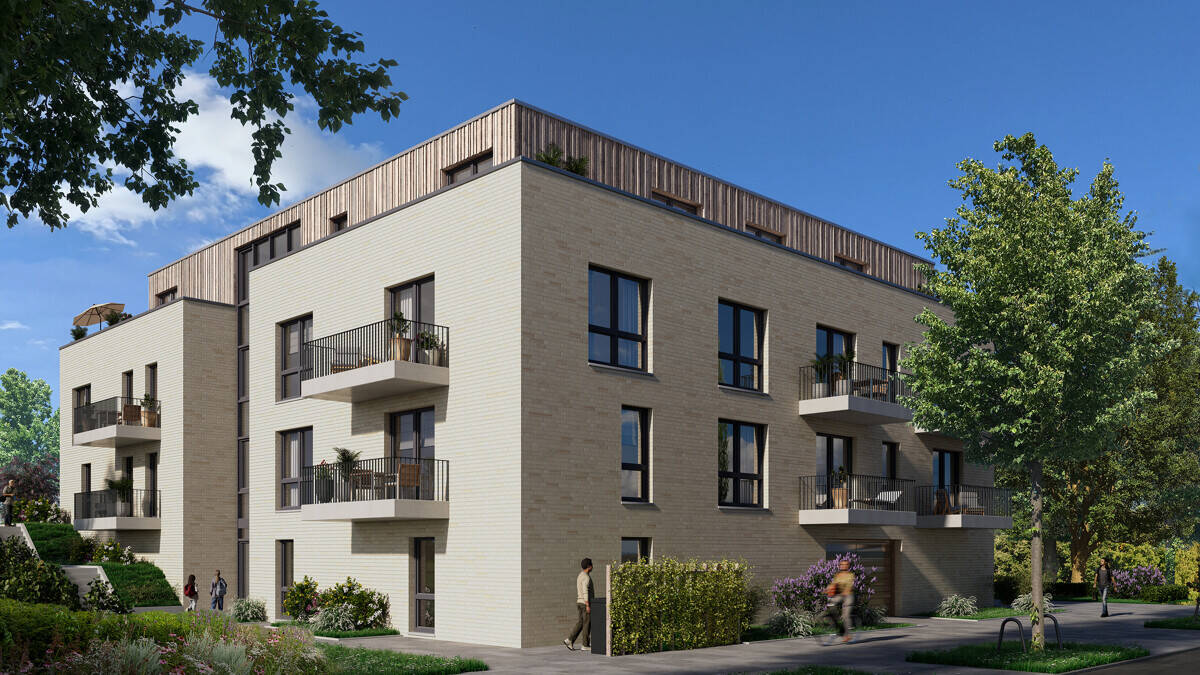 EICHE43 + Neubau zwischen Stadt und Grün + 3-Zimmer-Eigentumswohnung im Staffelgeschoss