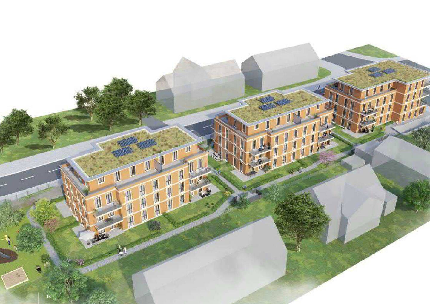 3-Raumwohnung mit Terrasse in den eigenen Garten