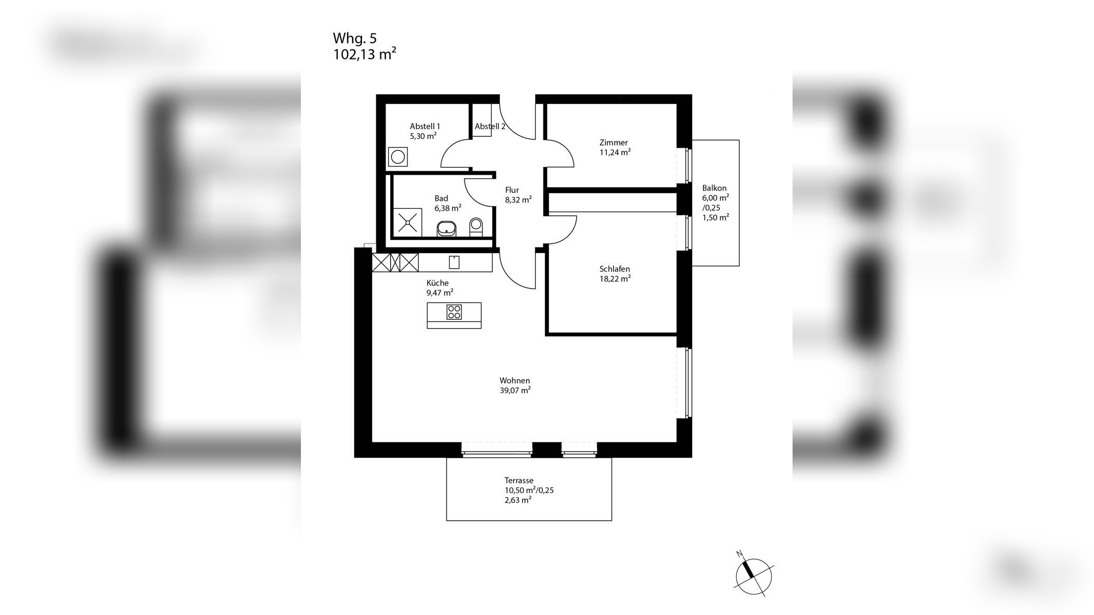 EICHE43 + Neubau zwischen Stadt und Grün + 3-Zimmer-Eigentumswohnung – 24116 Kiel – Vorschaubild 3
