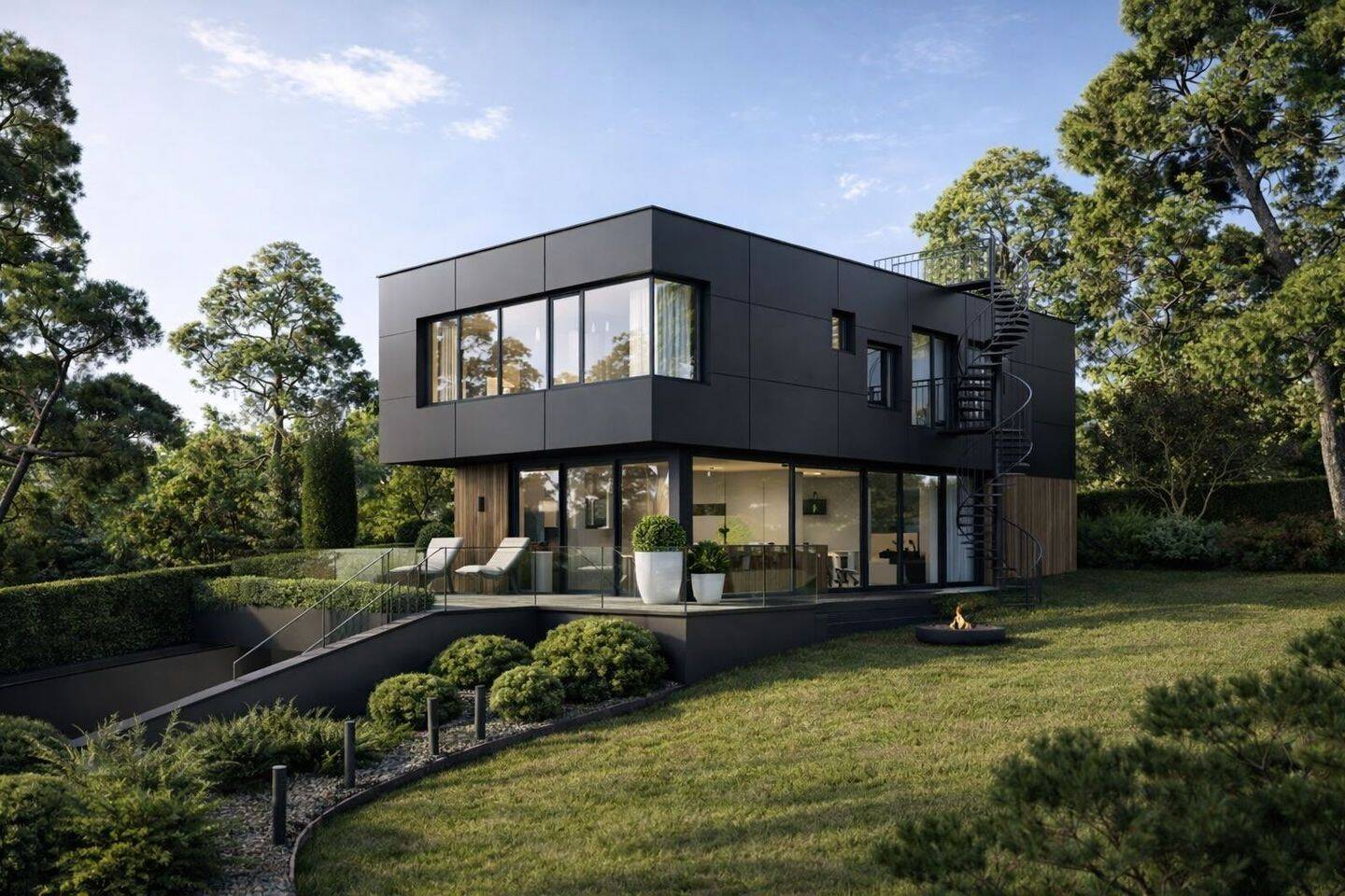 Zeitlose Eleganz über dem See – Exklusive Neubauvilla mit Dachterrasse und Privatsphäre, 82211 Herrsching a. Ammersee