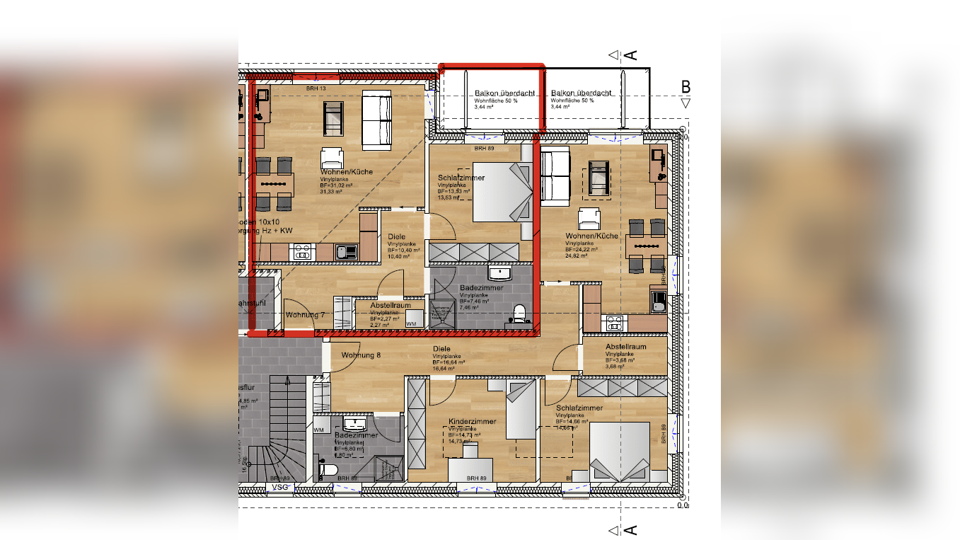 Barrierearme 2-Zimmer Wohnung mit Abstellr. und West-Balkon, 31241 Ilsede