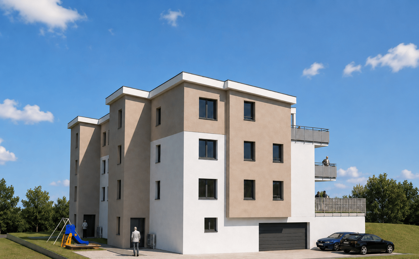 Wunderschöne, hochmoderne, barrierearme 4-Zimmer-Eigentumswohnung in Neubauprojekt in Lauda, 97922 Lauda-Königshofen