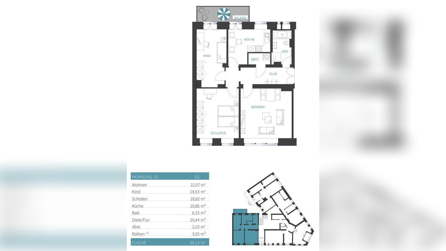 Erstbezug nach Sanierung – Moderne 3-Zimmer-Wohnung mit Balkon