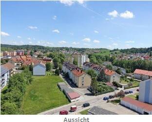Helle 3-Zi-Whg mit offenem Wohnkonzept und wunderschönem Blick über die Stadt im Rügländer Viertel, 91522 Ansbach
