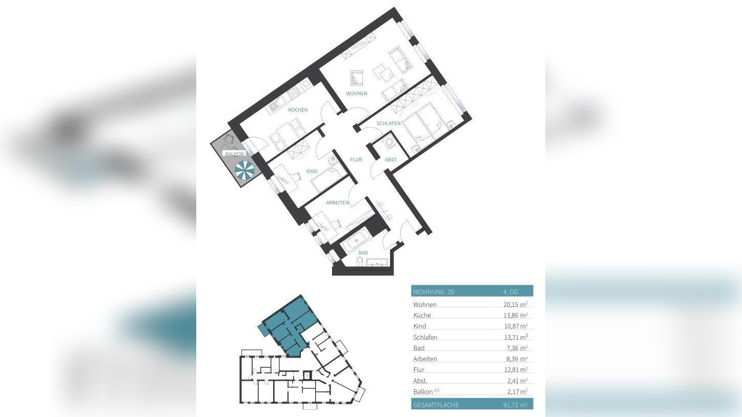 Erstbezug nach Sanierung – Moderne 4-Zimmer-Wohnung mit Balkon