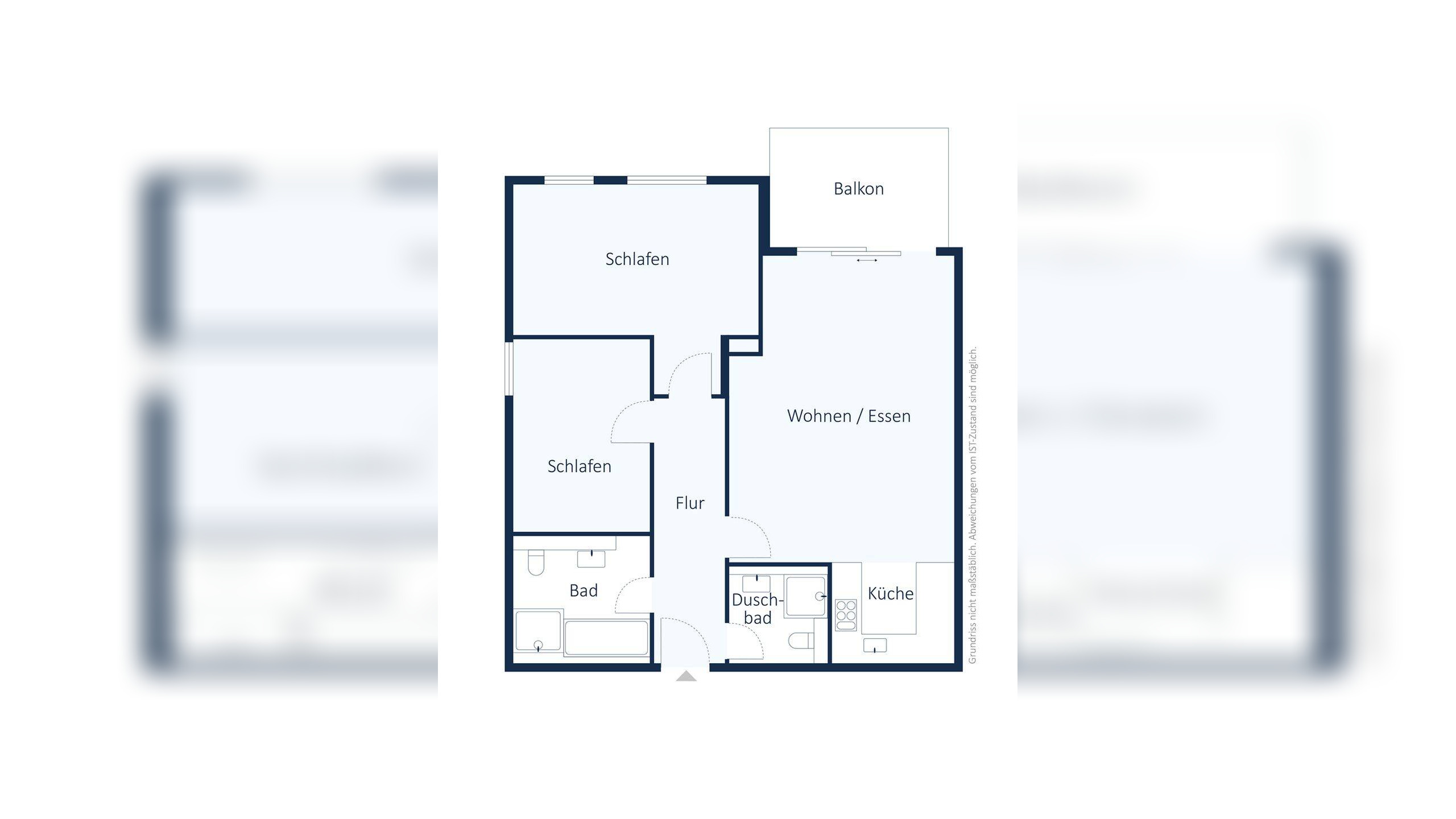 Mörsenbroich: Moderne Wohnung mit Loggia, zwei Bädern und Tiefgarage in gefragten Wohnquartier