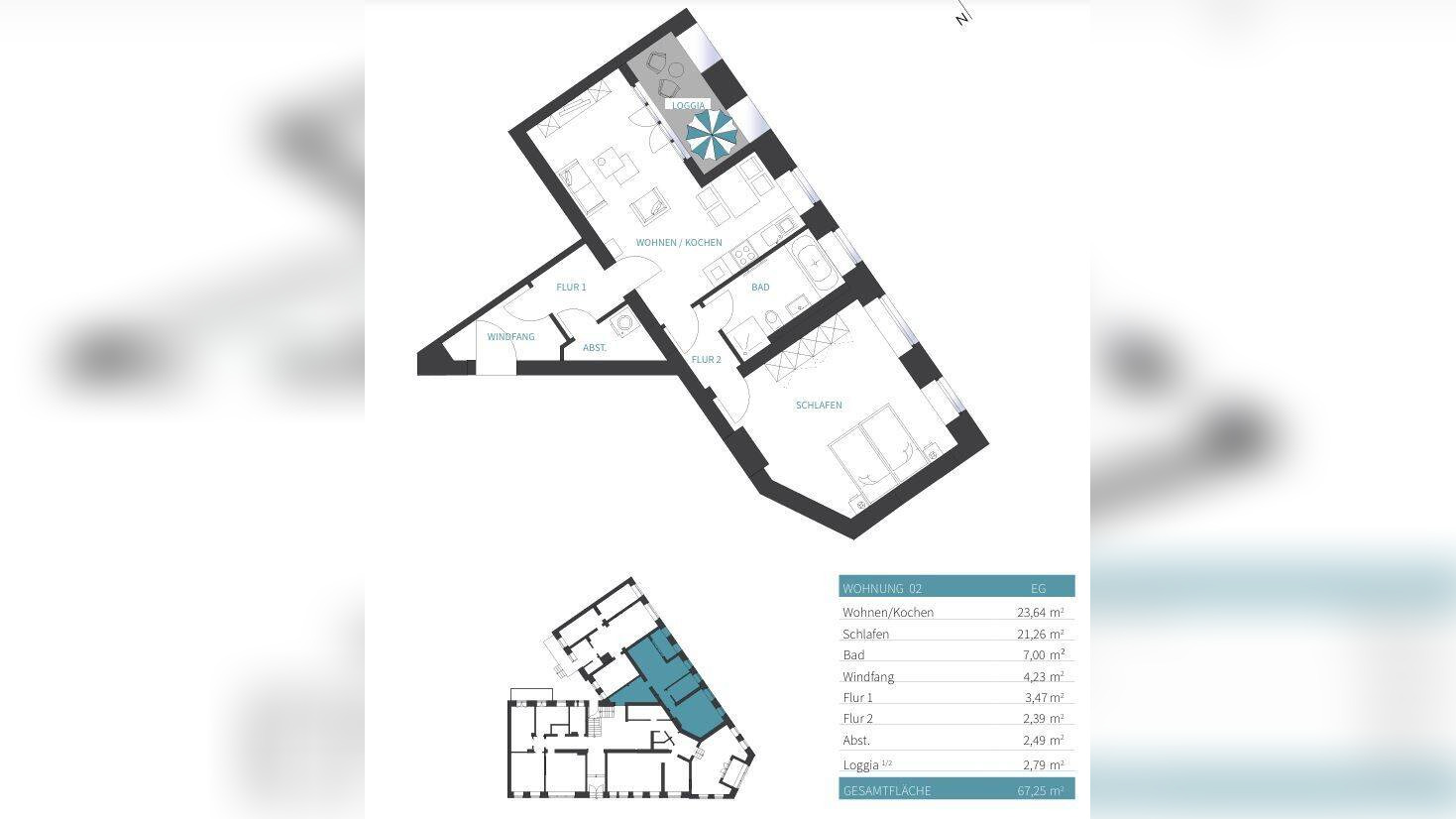 Erstbezug nach Sanierung – Moderne 3-Zimmer-Wohnung mit Loggia
