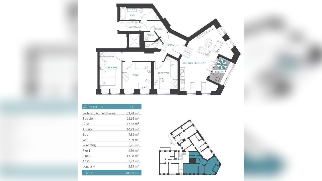 Erstbezug nach Sanierung – Moderne 4-Zimmer-Wohnung mit Loggia