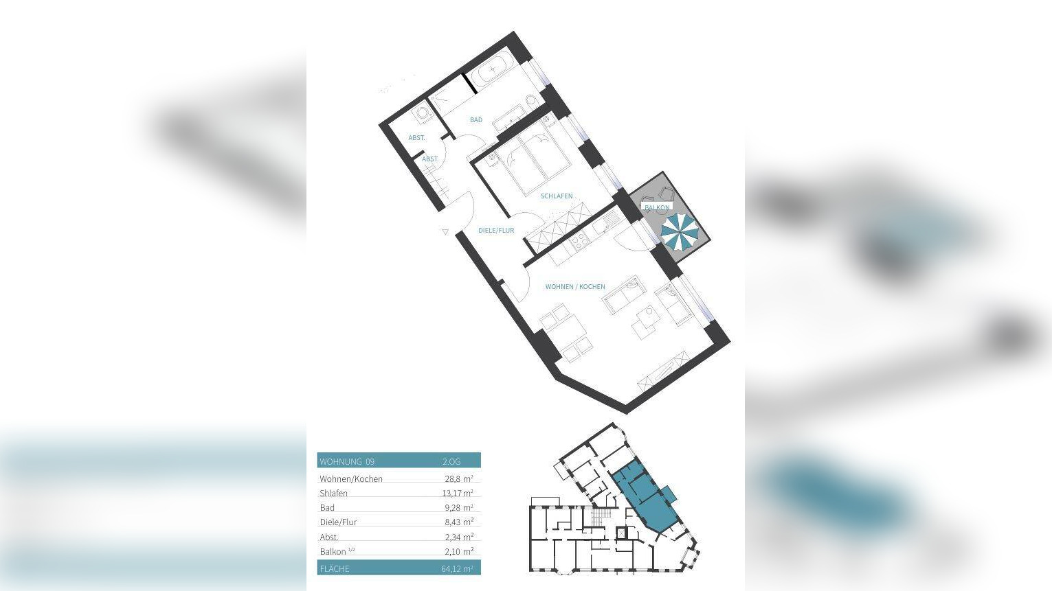 Erstbezug nach Sanierung – Moderne 2-Zimmer-Wohnung mit Balkon