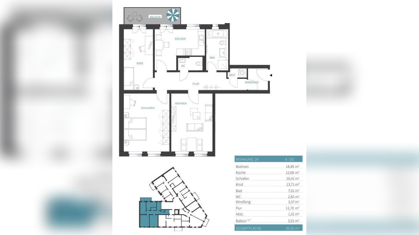 Erstbezug nach Sanierung – Moderne 3-Zimmer-Wohnung mit Balkon