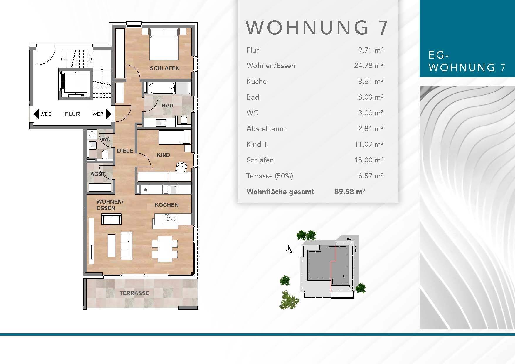 Moderne 3-Zimmerwohnung mit großzügiger Terrasse und Garten, 91227 Leinburg