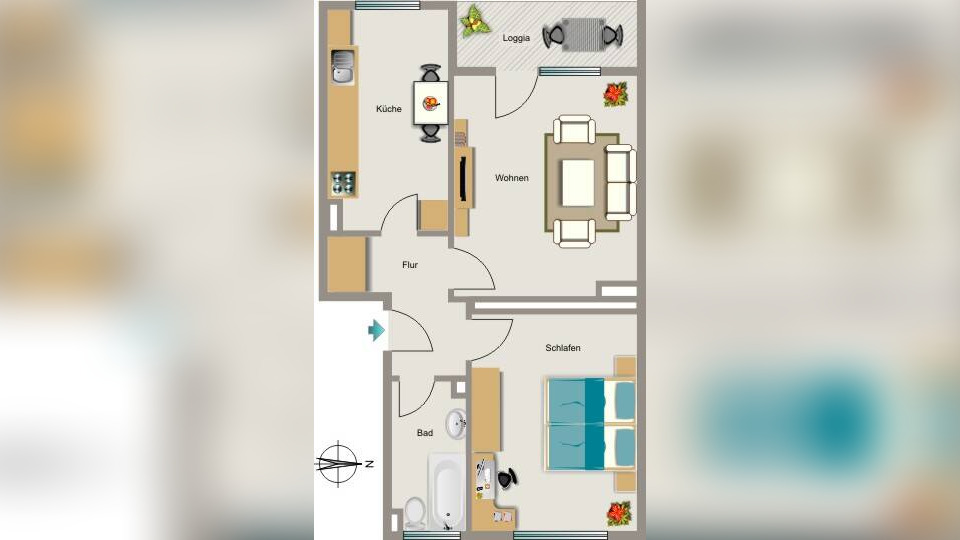 Demnächst frei! 2-Zimmer-Wohnung in Gelsenkirchen Resse