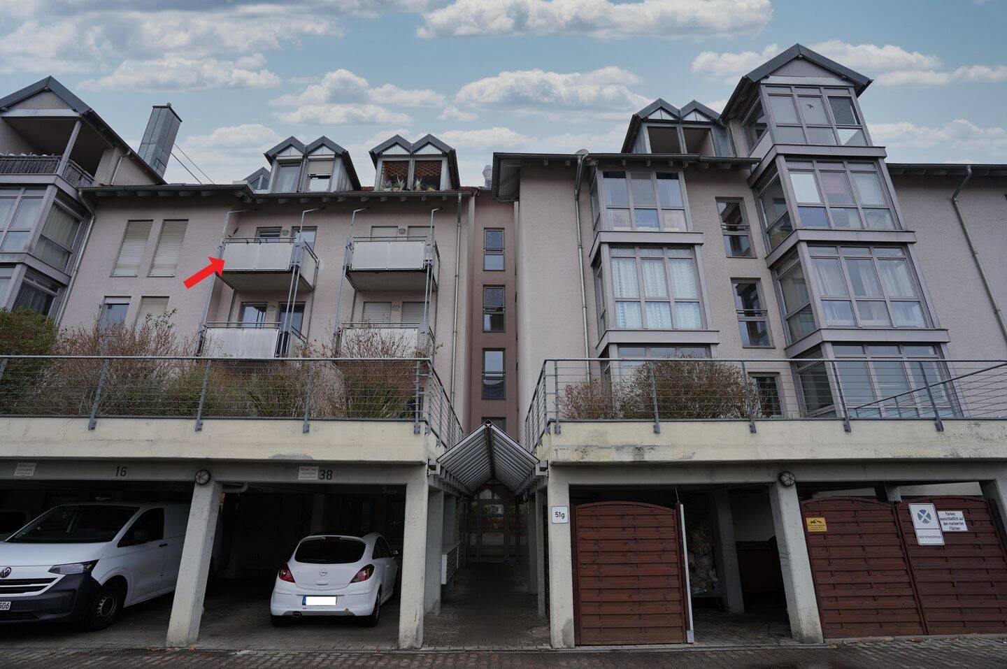Vermietete 1-Zimmer-Eigentumswohnung in Würzburg-Lengfeld, Balkon, Stellplatz, in zentraler Lage, 97076 Würzburg (Grombühl Lengfeld)