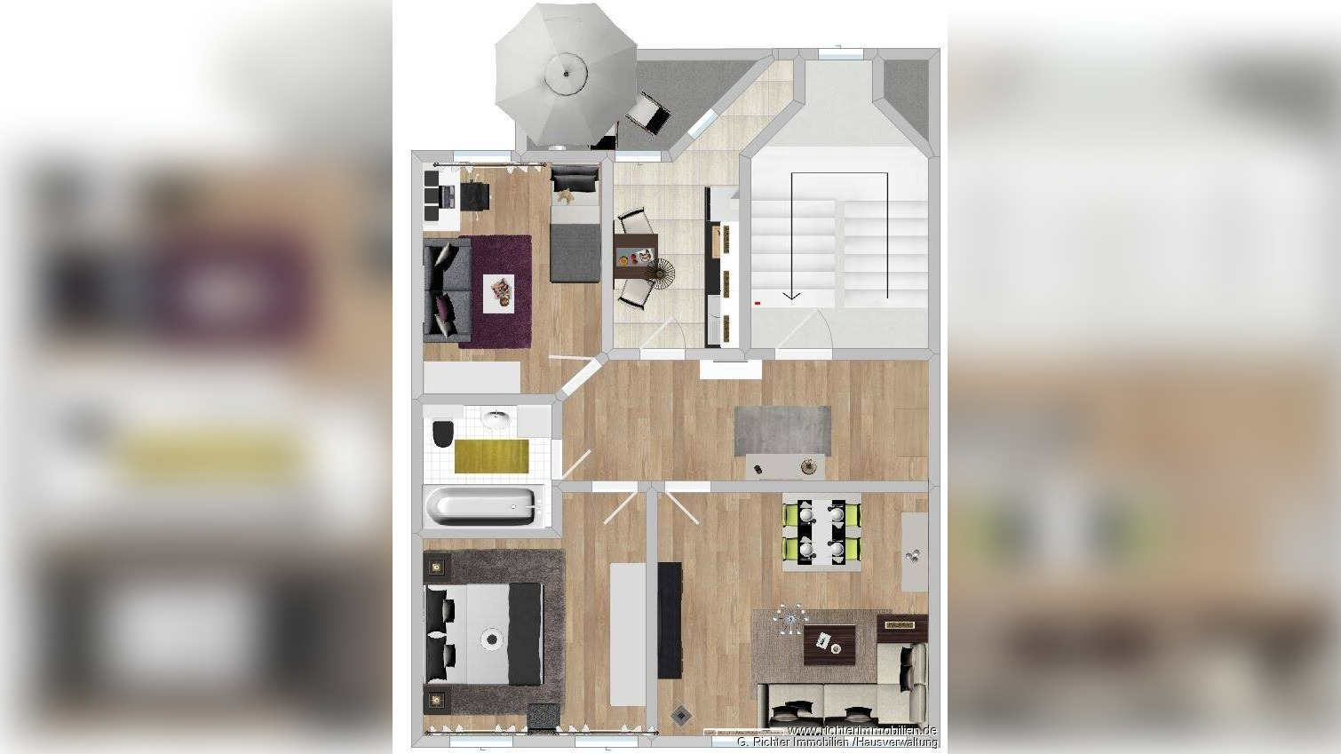 Attraktive 3-Zimmer-Wohnung mit Balkon, 9599 Freiberg